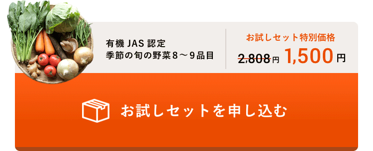 初回限定 特別価格 有機野菜のお試しセット 有機jas認証 旬のオーガニック野菜8 9品目 有機野菜 ビオ マルシェの宅配