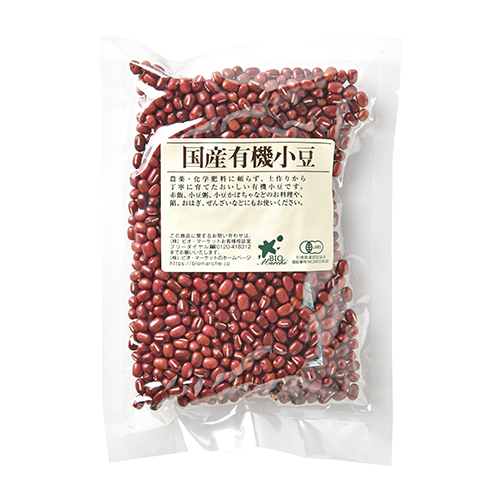 国産有機小豆