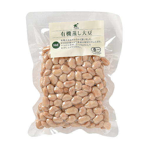 国産有機蒸し大豆