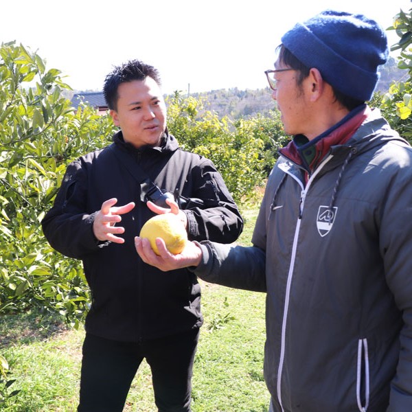 フレンチ一つ星・大土橋シェフ、有機柑橘の生産者・中原観光農園（広島