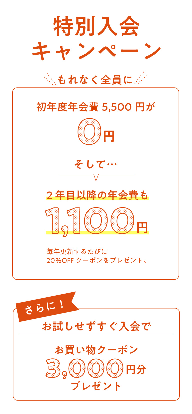 入会キャンペーン 6月30日（月）24時まで