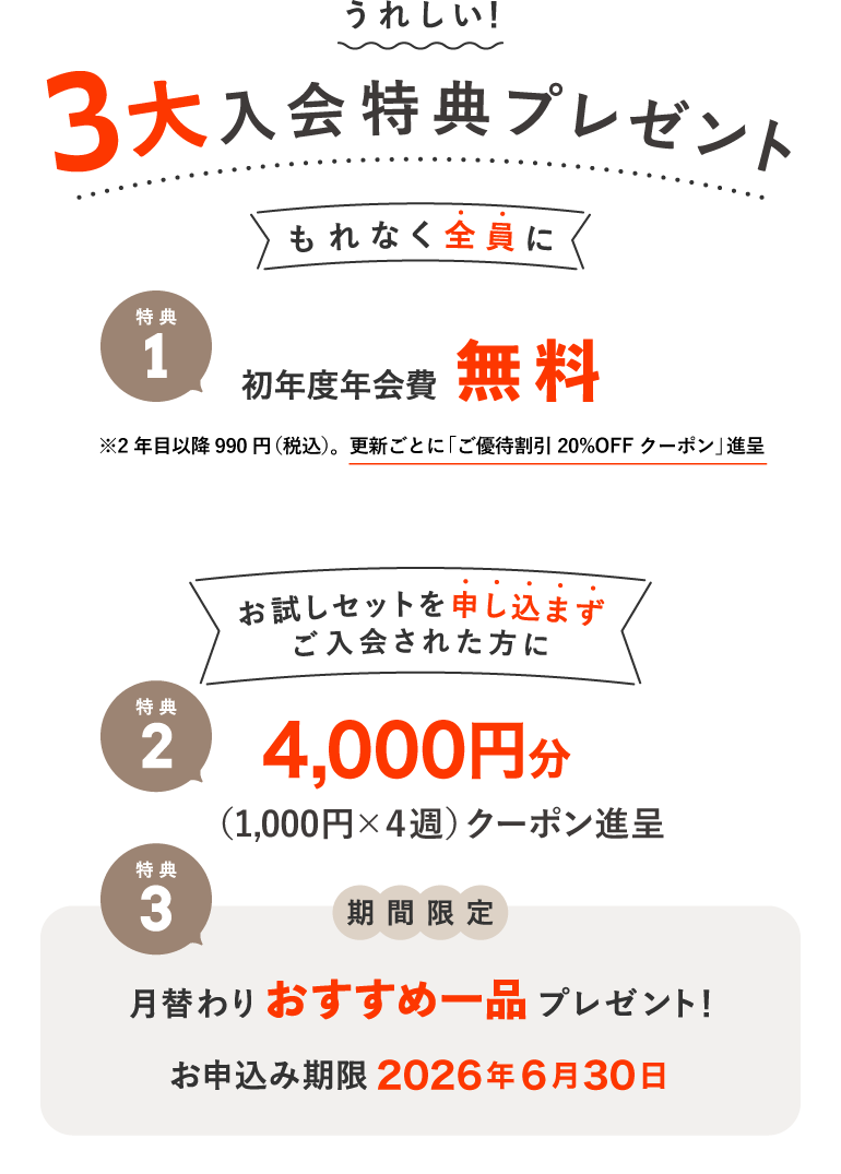 入会キャンペーン